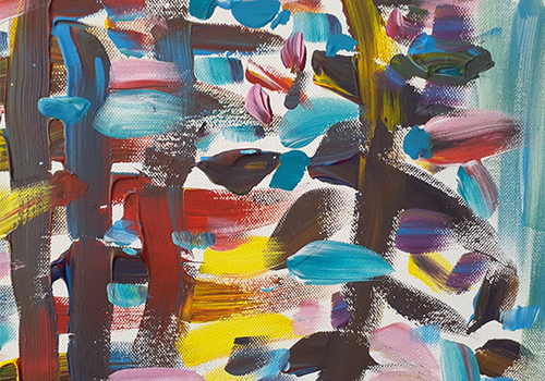 В технике акрил